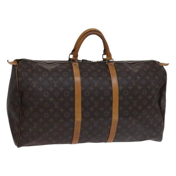 LOUIS VUITTON Monogram Keepall 60 Boston Bag M41422 LV Auth MY273 - Picture 2 of 16